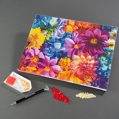NICE - DIAMANTINY QUADRO FULL COLORS FLOWERS