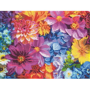 NICE - DIAMANTINY QUADRO FULL COLORS FLOWERS