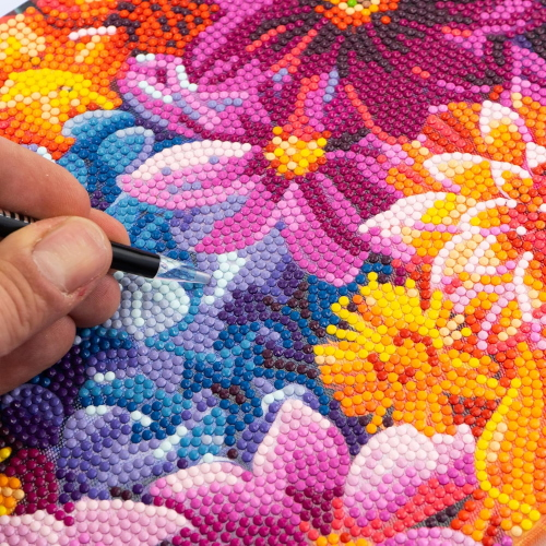 NICE - DIAMANTINY QUADRO FULL COLORS FLOWERS