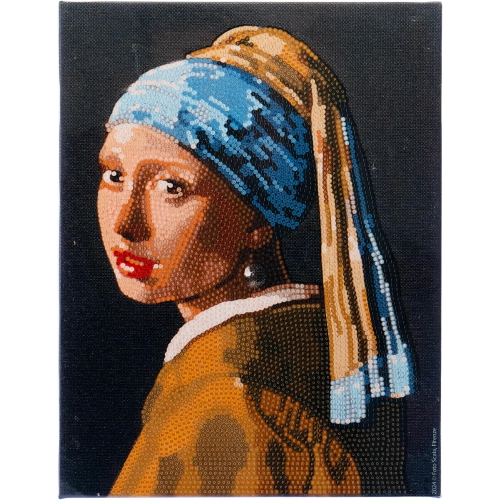 NICE - DIAMANTINY QUADRO RAGAZZA CON ORECCHINO DI PERLA