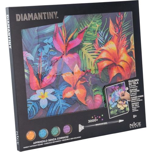 NICE - DIAMANTINY QUADRO TROPICAL FLOWERS