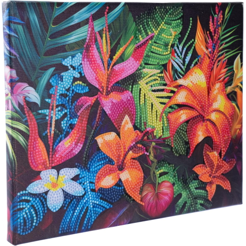 NICE - DIAMANTINY QUADRO TROPICAL FLOWERS