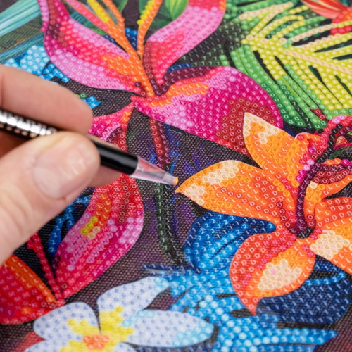 NICE - DIAMANTINY QUADRO TROPICAL FLOWERS