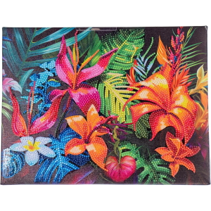 NICE - DIAMANTINY QUADRO TROPICAL FLOWERS