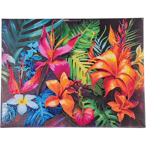 NICE - DIAMANTINY QUADRO TROPICAL FLOWERS