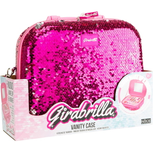 GIRABRILLA - VALIGETTA MAKE UP MAGENTA-SILVER