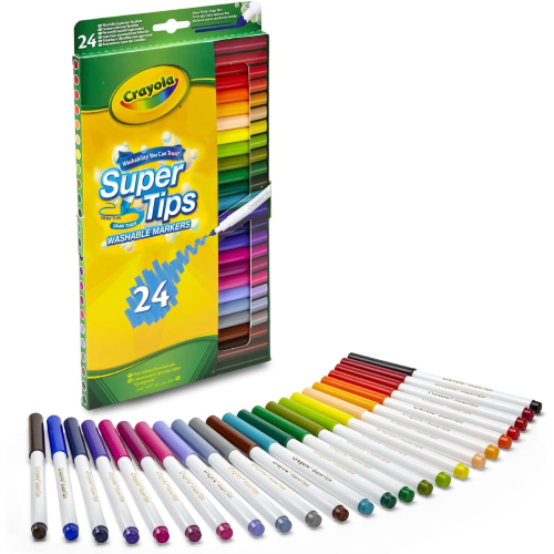 CRAY- PENNARELLI SUPER TIPS 24 PZ LAVABILI