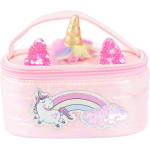 GIRABRILLA - PUFFER UNICORN BEAUTY CASE PINK