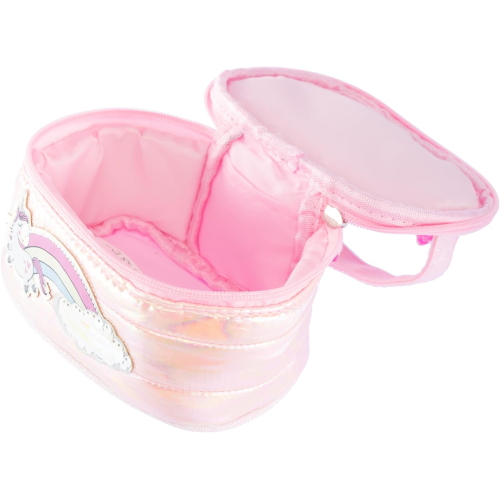 GIRABRILLA - PUFFER UNICORN BEAUTY CASE PINK