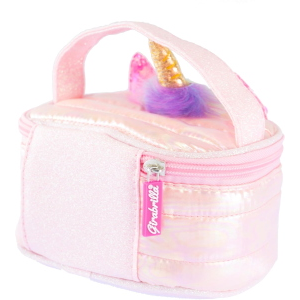 GIRABRILLA - PUFFER UNICORN BEAUTY CASE PINK