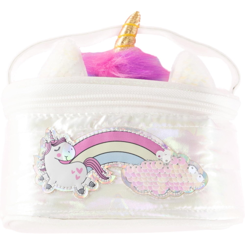 GIRABRILLA - PUFFER UNICORN BEAUTY CASE WHITE