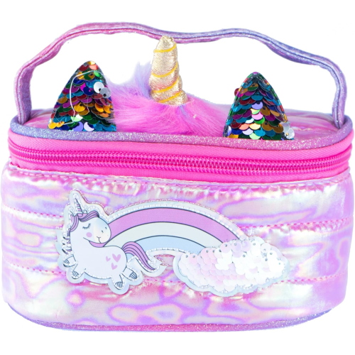 GIRABRILLA - PUFFER UNICORN BEAUTY CASE MAGENTA