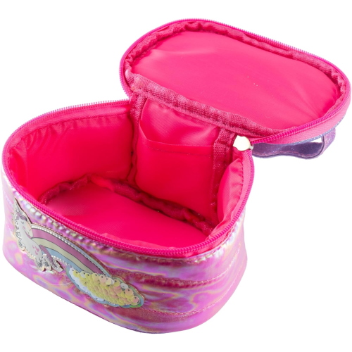 GIRABRILLA - PUFFER UNICORN BEAUTY CASE MAGENTA