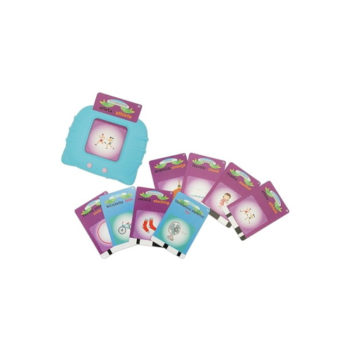 GOGO- LETTORE EDUCAT.MICIO PARLANTE BILINGUE 56 CARTE 112 FUNZ