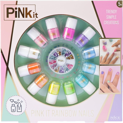 PINK IT- RAINBOW NAILS