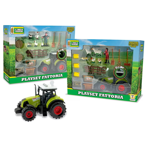 FATTORIA PLAYSET TRATTORE B/O 19 PZ