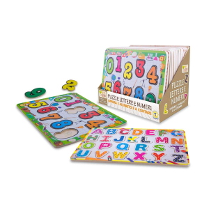 $ LEGNO - PZL NUMERI E LETTERE 24 PZ