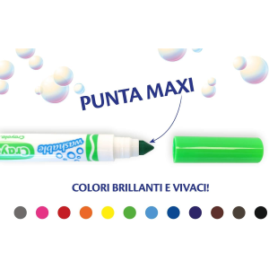 CRAY- PENNARELLI P. MAXI 12 PZ LAVABILI