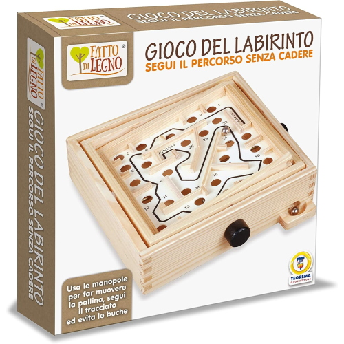 LEGNO - GIOCO LABIRINTO