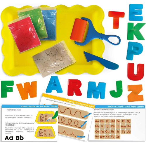 $ HEADU - LAVAGNA DI SABBIA LEGGO E SCRIVO MONTESSORI