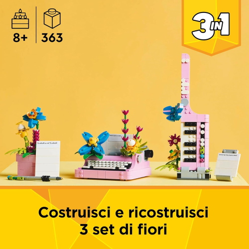 CREATOR- MACCHINA DA SCRIVERE CON FIORI