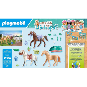 PLAY HORSES- SET 3 CAVALLI CON SELLE
