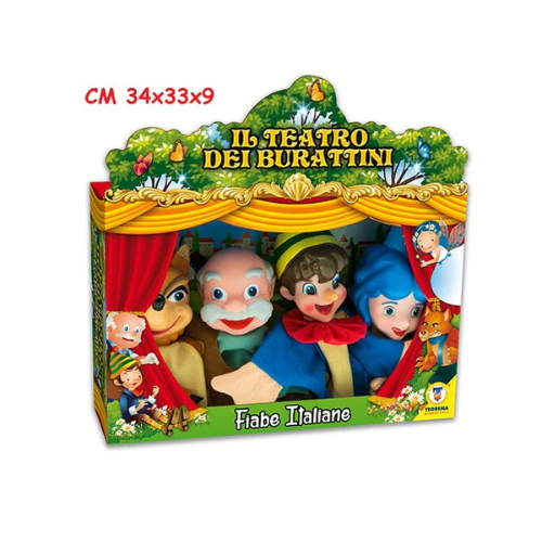 MARIONETTE TEATRINO 4 PZ FIABE ITA