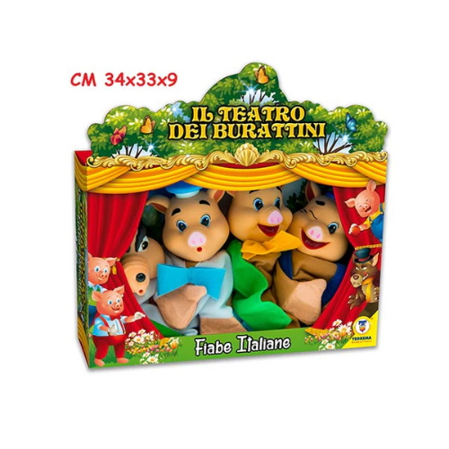 MARIONETTE TEATRINO 4 PZ FIABE ITA