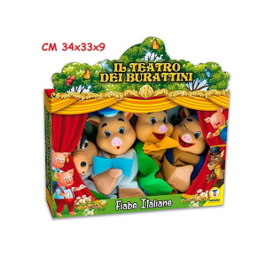 MARIONETTE TEATRINO 4 PZ FIABE ITA