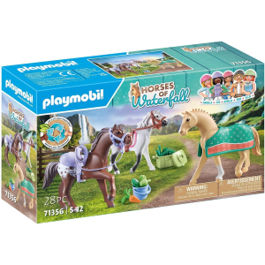 PLAY HORSES- SET 3 CAVALLI CON SELLE