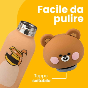 BOTTIGLIA TERMICA 350 ML TAPPO SAGOMATO - ORSO 