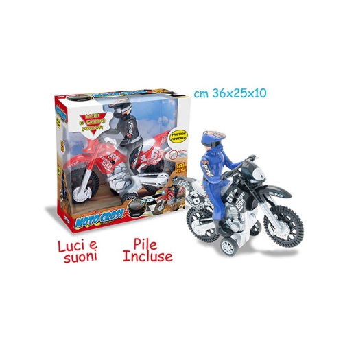 MOTOCROSS A FRIZIONE LUCI E SUONI