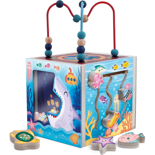 MONTESSORI LEGNO - SENSORY CUBE - THE OCEAN