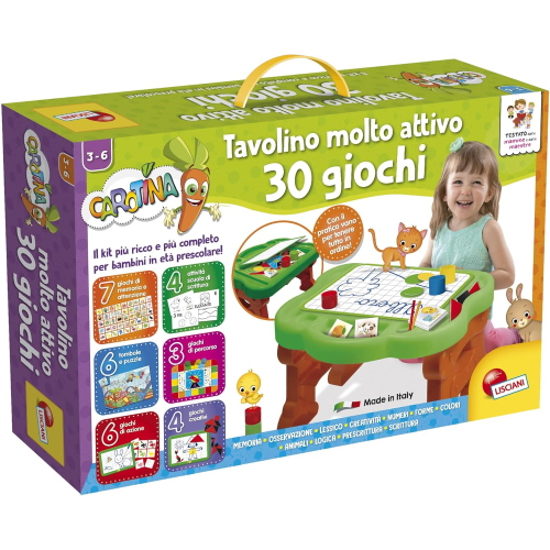 TAVOLINO EDU- CAROT. 30 GIOCHI
