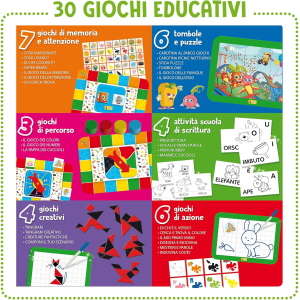 TAVOLINO EDU- CAROT. 30 GIOCHI