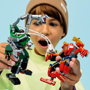 MARVEL LEGO - BATTAGLIA MECH SPIDER MAN VS DOC OCK