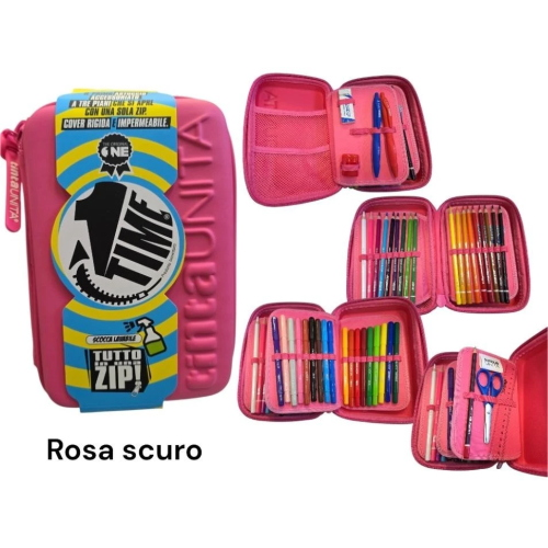 AST. 1 ZIP 3 SCOMPARTI  TINTAUNITA ONE TIME 06 ROSA