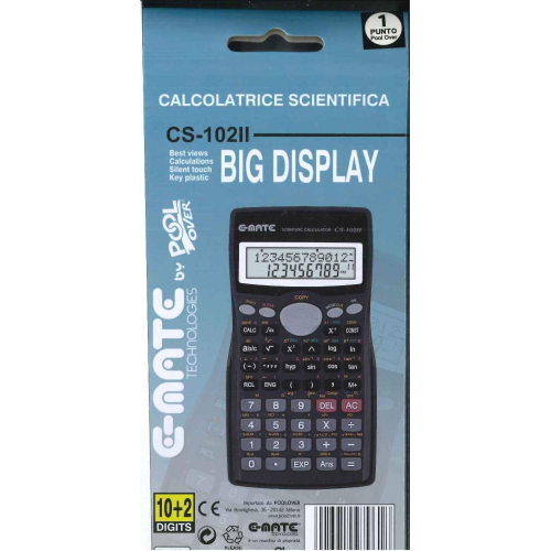 CALCOLATRICE SCIENTIFICA E-MATE 401 FUNZIONI