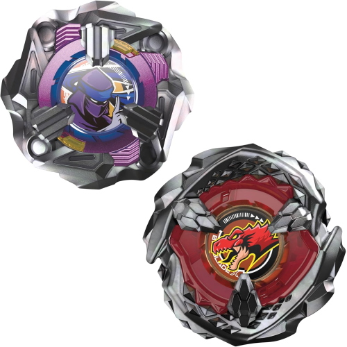 BEYBLADE - DUAL PACK-TROTTOLA BEAT TYRANO 4-70Q-KNIFE SHINOBI 4-80HN
