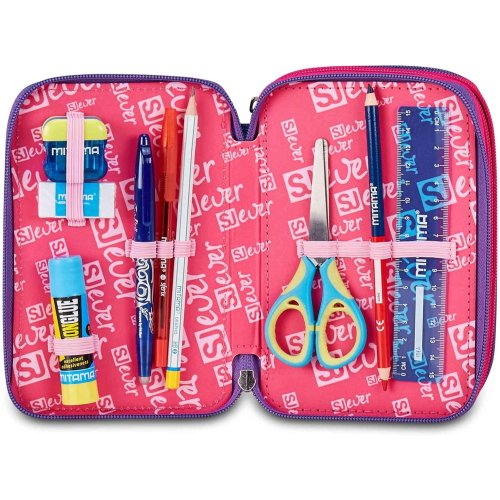 ASTUCCIO  3 ZIP SJ GANG EVER MULTIVIOLET