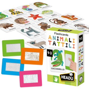 HEADU - FLASHCARDS ANIMALI TATTILI MONTESSORI