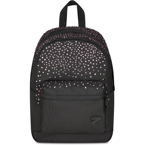 ZAINO - SEVEN ROUND XS GLITZYCUTE- GLITTER NERO/ROSA