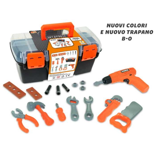 VALIG. ATTREZZI TRAPANO BATTERIA 19 PZ