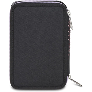 ASTUCCIO  3 ZIP SEVEN- GLITTER NERO/ROSA
