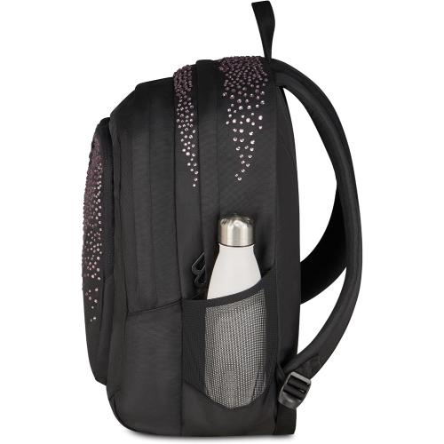 ZAINO - SEVEN  TECH GLITZYCUTE- GLITTER NERO/ROSA