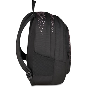 ZAINO - SEVEN  TECH GLITZYCUTE- GLITTER NERO/ROSA