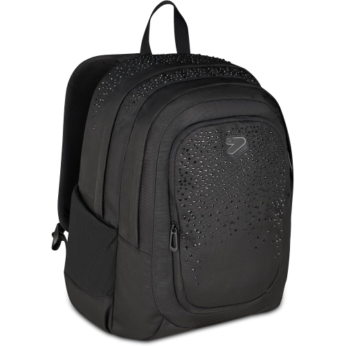 ZAINO - SEVEN  TECH GLITZYCUTE- GLITTER NERO/NERO