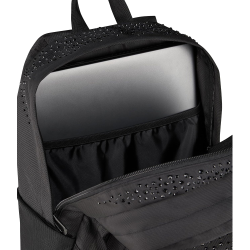 ZAINO - SEVEN  TECH GLITZYCUTE- GLITTER NERO/NERO