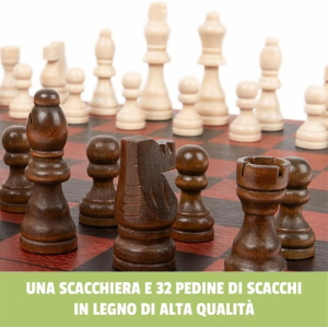 GS- DAMA & SCACCHI IN LEGNO DELUXE
