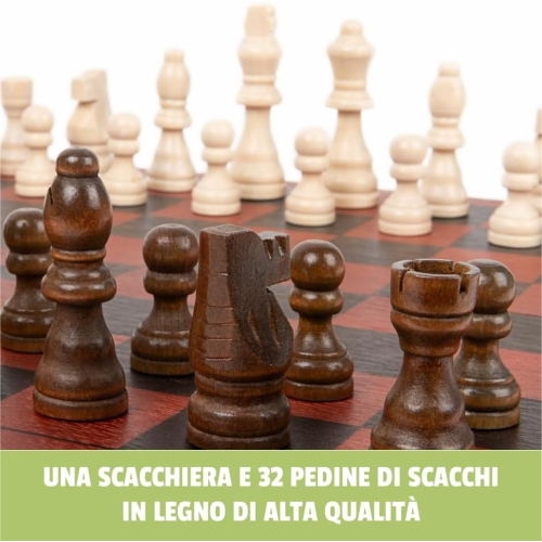 GS- DAMA & SCACCHI IN LEGNO DELUXE
